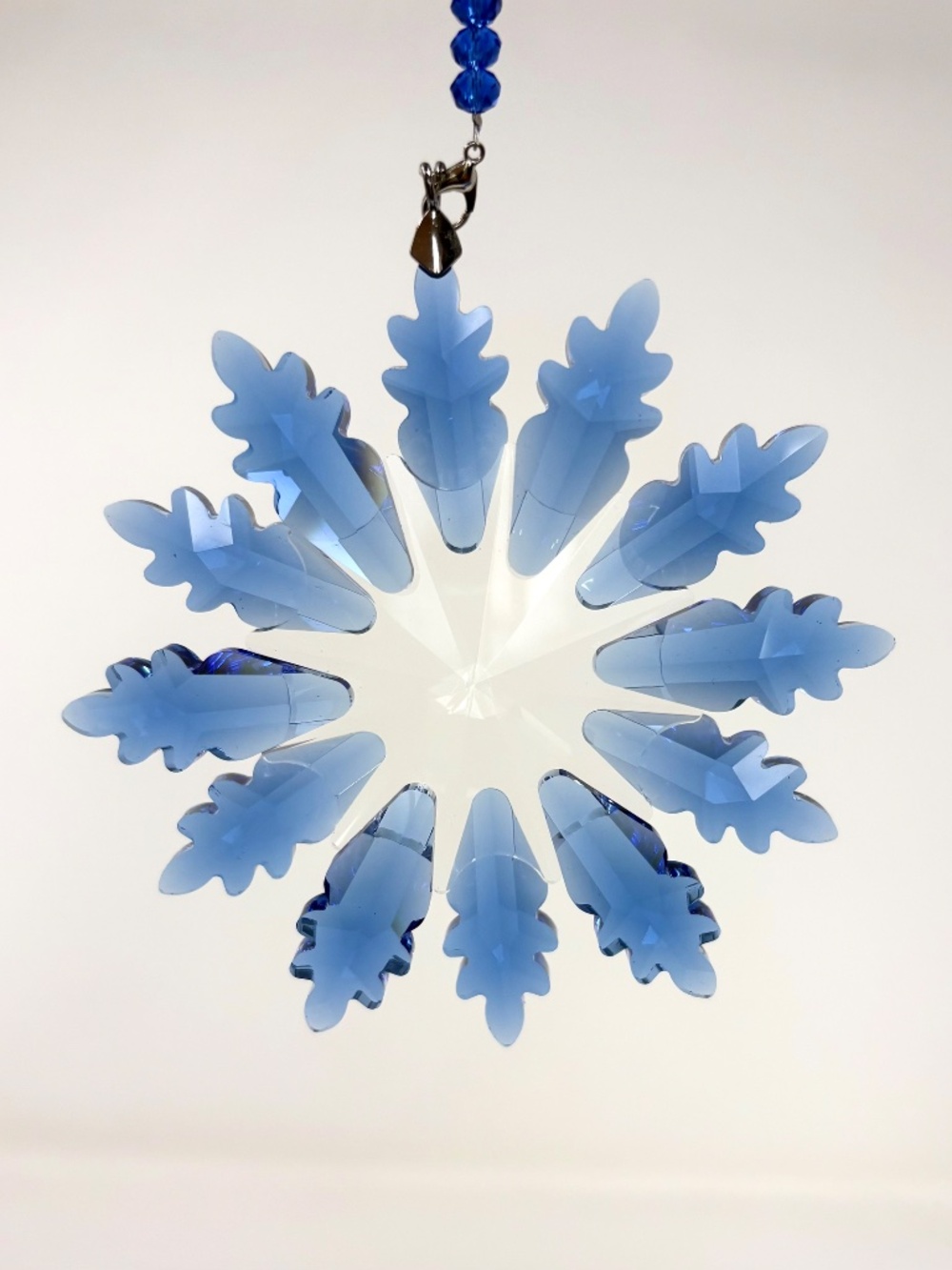 Crystal Snowflake Sun Catcher Christmas Tree Decor Czech Bohemia Crystal Gift